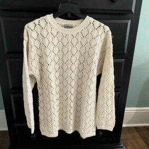 Aeropostale, Cream Sweater, Women, Size SMALL